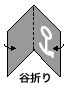 折り方（谷折り）