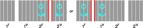 Development elevation (ordering 1r, 1v, 2r, 2v)