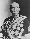 A portrait of YAMAGATA Aritomo