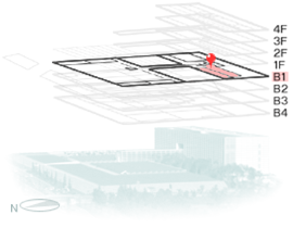 A solid block plan of the Study Rooms