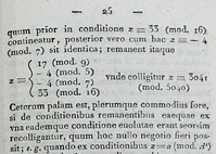 連立1次合同式の部分 Gauss:Disqvisitiones arithmeticae