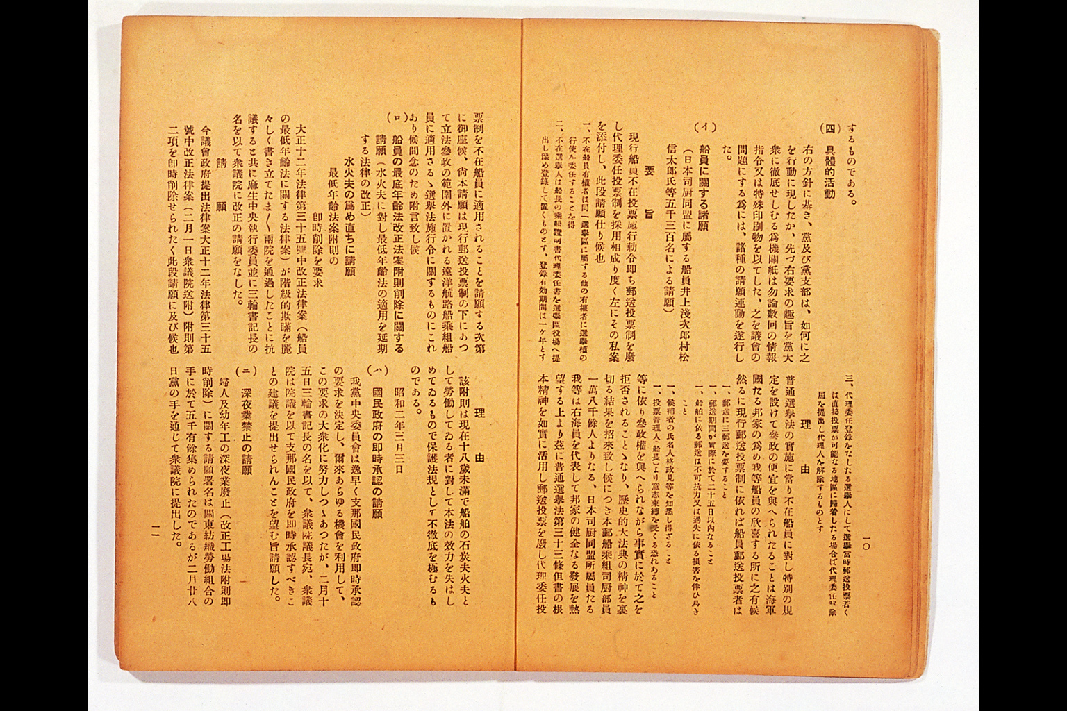 Measure and Report of the Japan Ronoto Party Headquarters, Presented at Its First National Convention(larger)