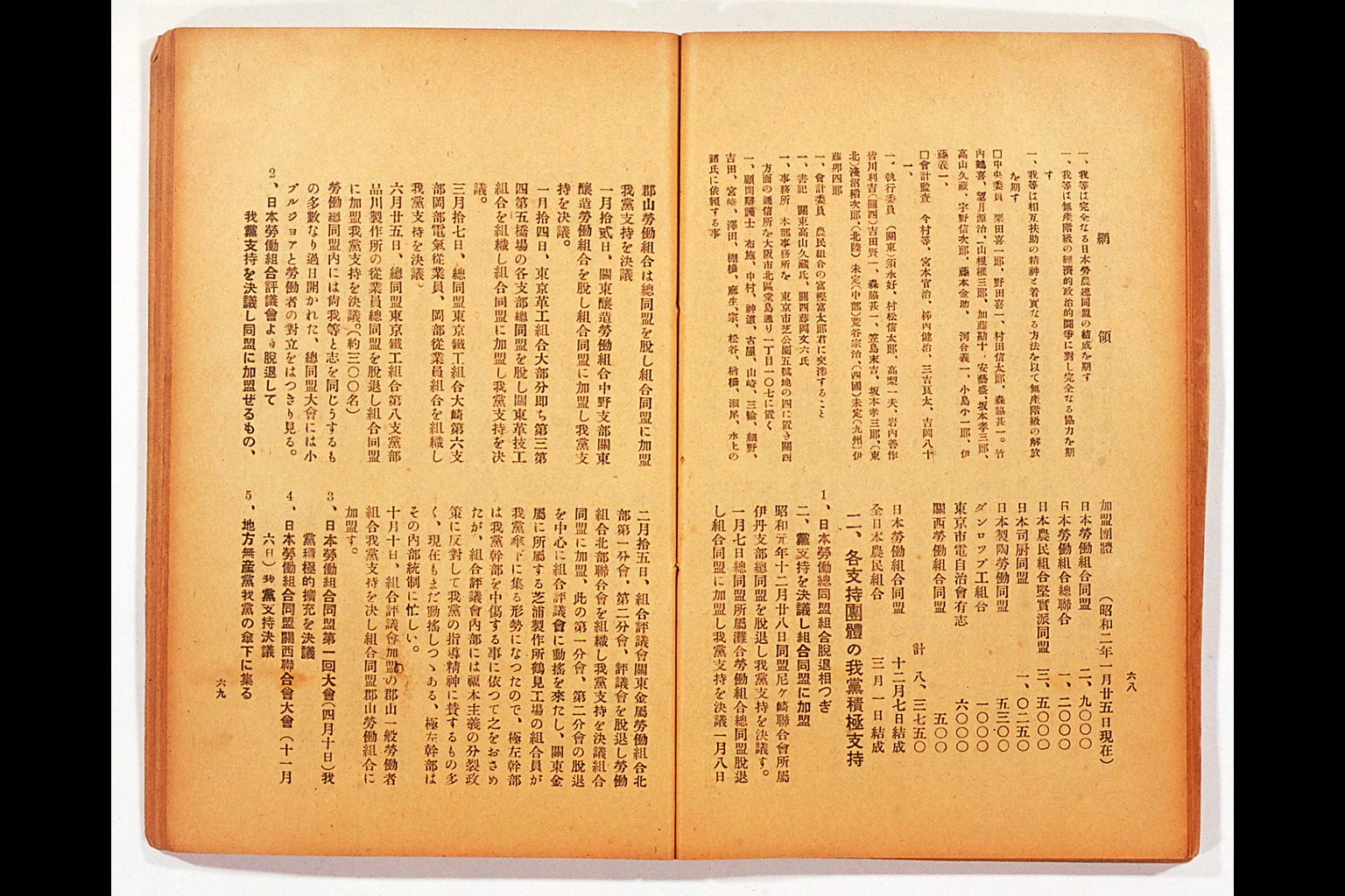 Measure and Report of the Japan Ronoto Party Headquarters, Presented at Its First National Convention(larger)