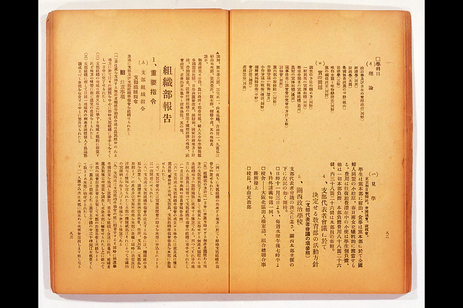 Measure and Report of the Japan Ronoto Party Headquarters, Presented at Its First National Convention(larger)