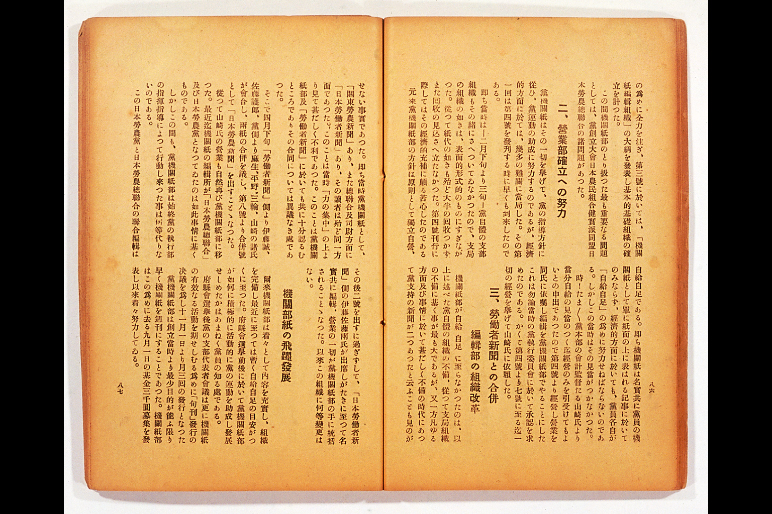 Measure and Report of the Japan Ronoto Party Headquarters, Presented at Its First National Convention(larger)