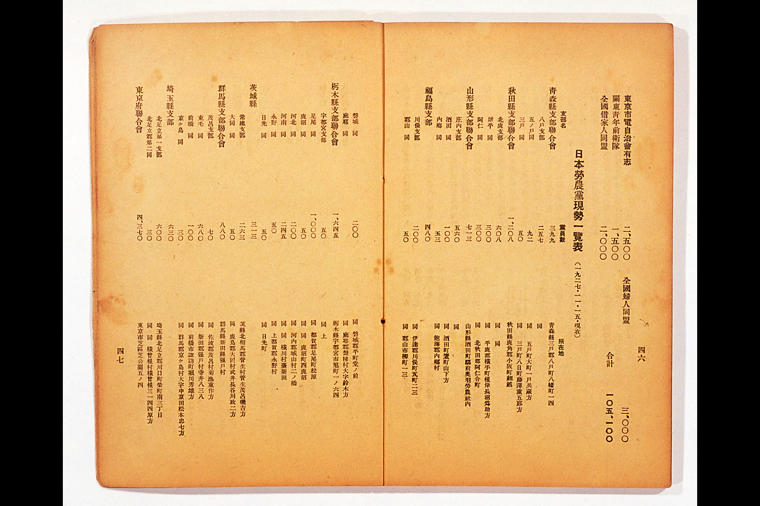 Measure and Report of the Japan Ronoto Party Headquarters, Presented at Its First National Convention(larger)