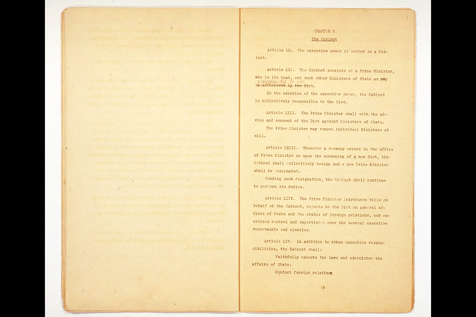 Constitution of Japan (GHQ Draft)(larger)