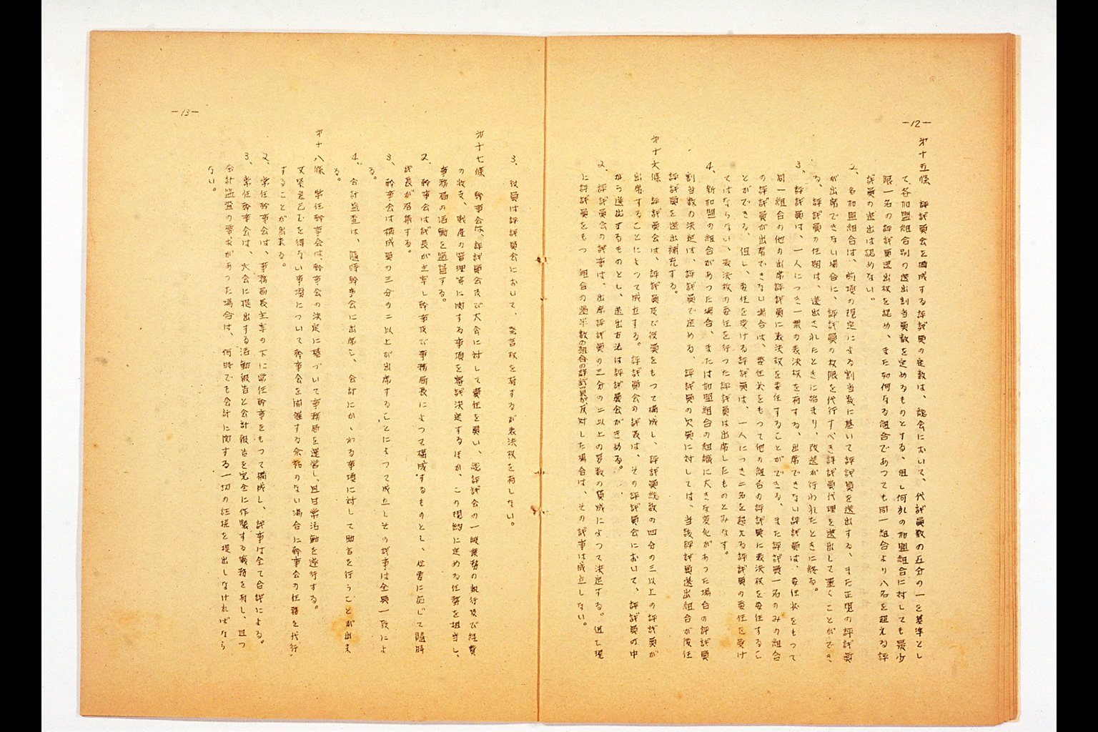 "Documents Related to the Inaugural Rally of the General Council of Trade Unions of Japan: Statement of Purposes, Inaugural Rally"(larger)