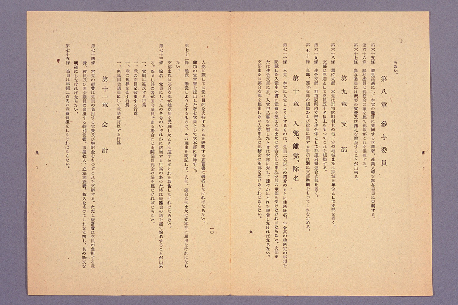 Party rules and codes for Japan Democratic Party (draft) (larger)