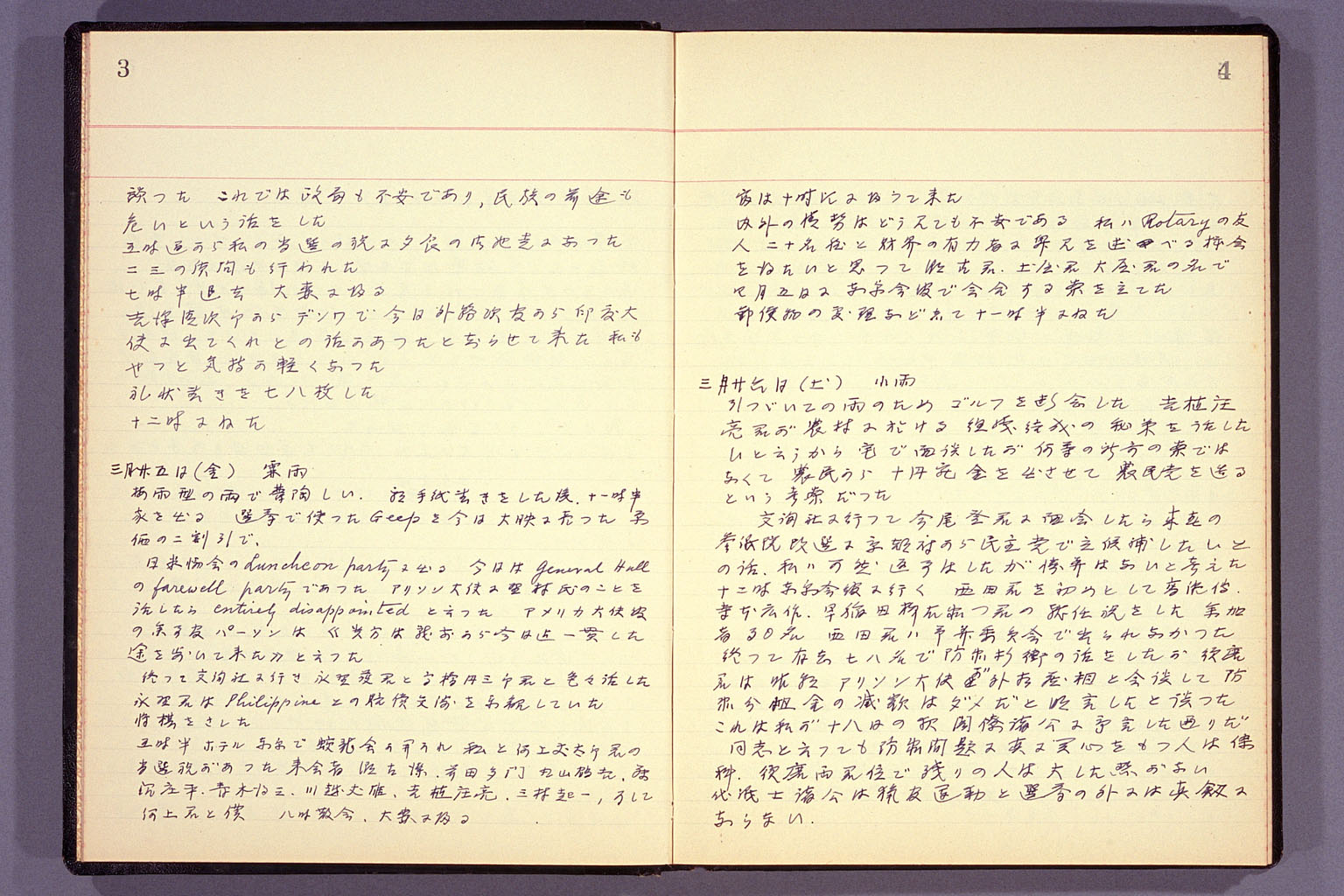 Diary from the end of March 1955 to September 15, 1955 (larger)