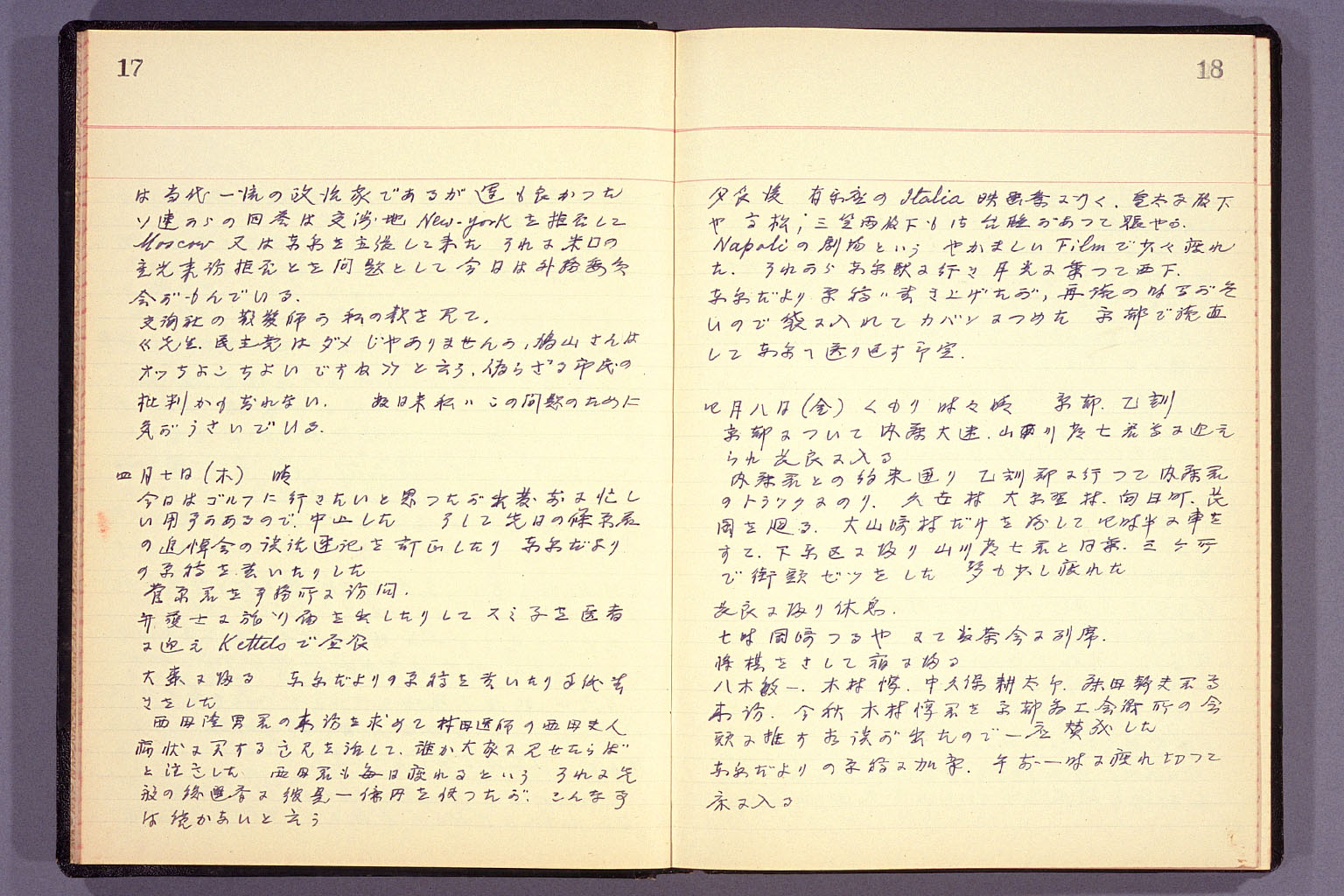 Diary from the end of March 1955 to September 15, 1955 (larger)