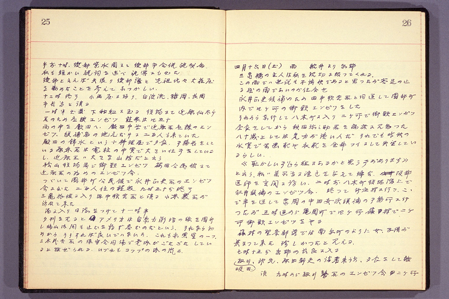 Diary from the end of March 1955 to September 15, 1955 (larger)