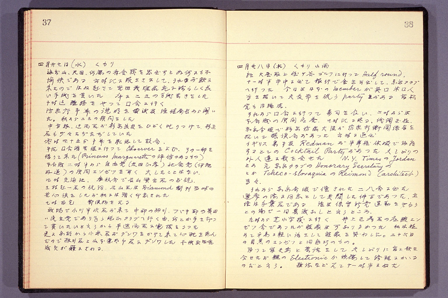 Diary from the end of March 1955 to September 15, 1955 (larger)