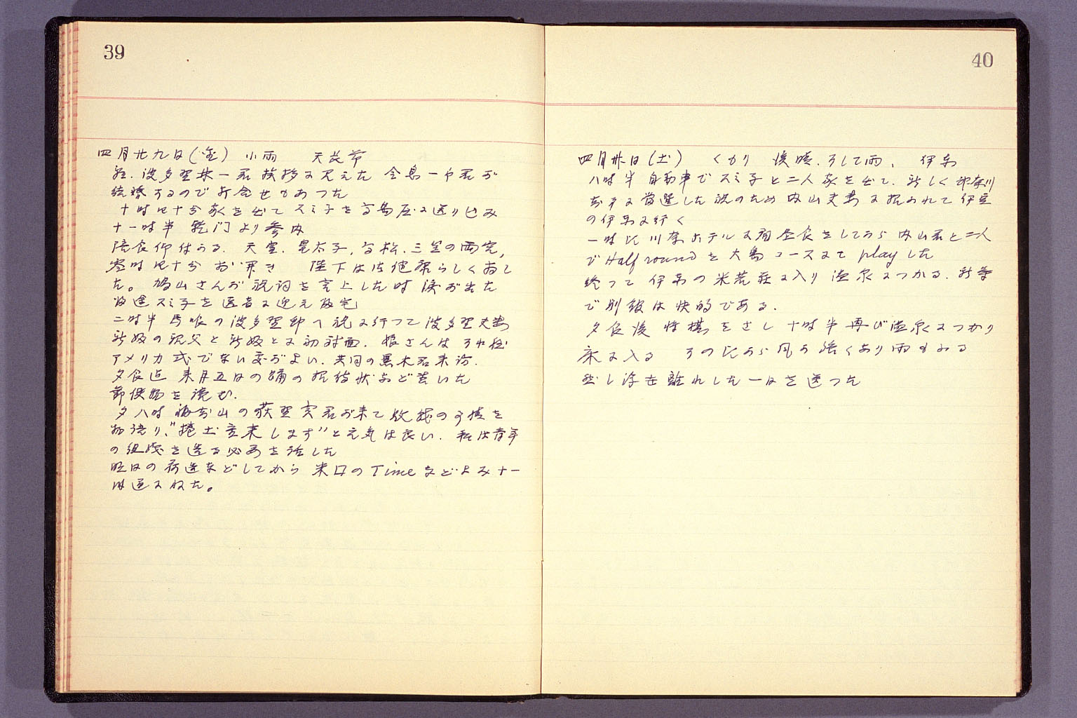 Diary from the end of March 1955 to September 15, 1955 (larger)