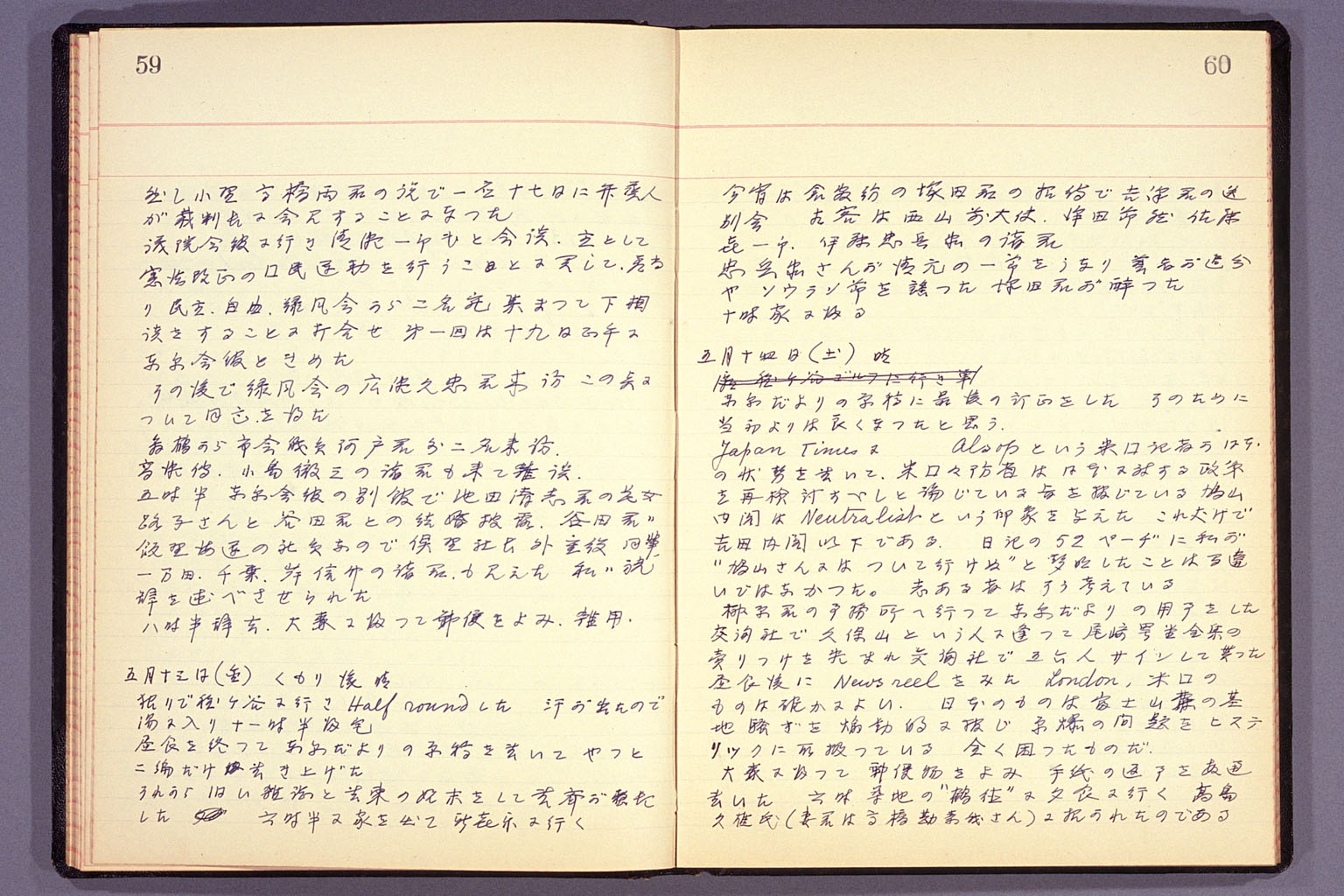 Diary from the end of March 1955 to September 15, 1955 (larger)