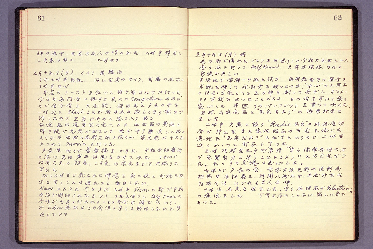 Diary from the end of March 1955 to September 15, 1955 (larger)