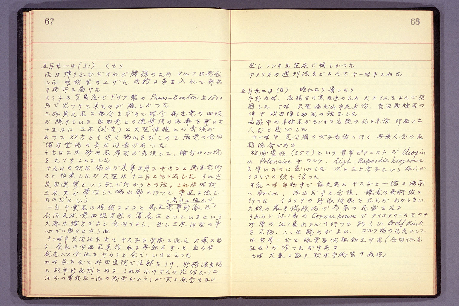 Diary from the end of March 1955 to September 15, 1955 (larger)