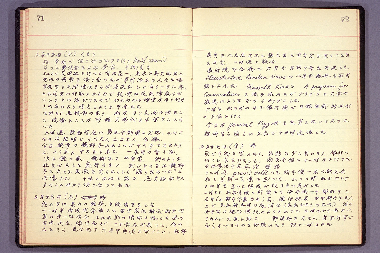 Diary from the end of March 1955 to September 15, 1955 (larger)