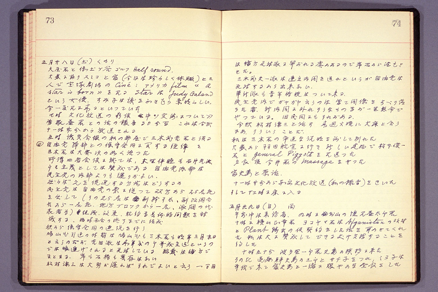 Diary from the end of March 1955 to September 15, 1955 (larger)