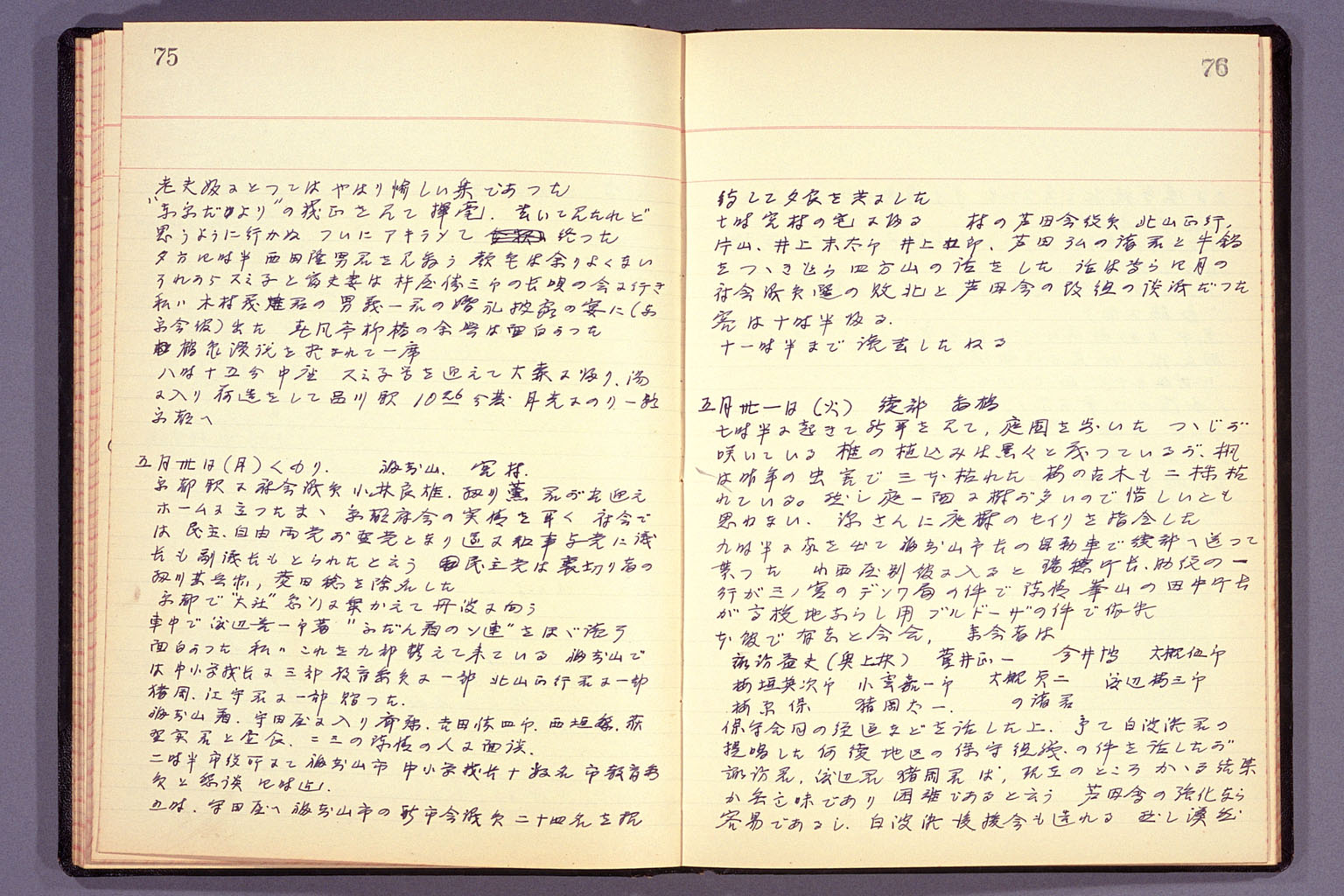 Diary from the end of March 1955 to September 15, 1955 (larger)