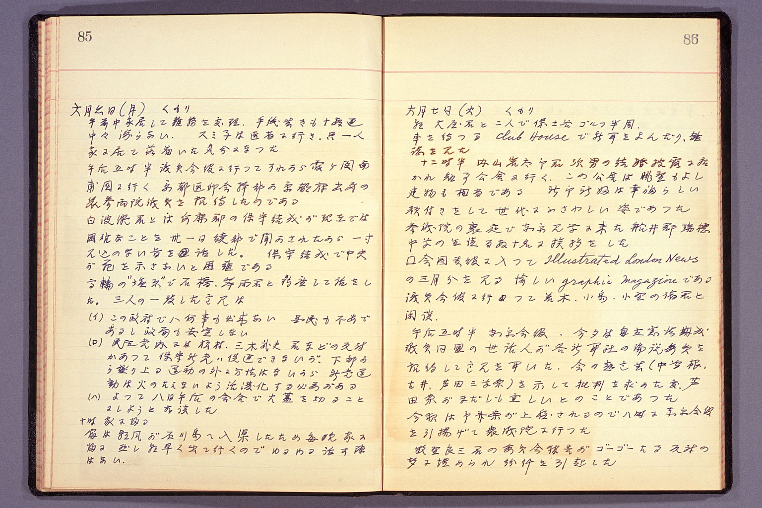 Diary from the end of March 1955 to September 15, 1955 (larger)