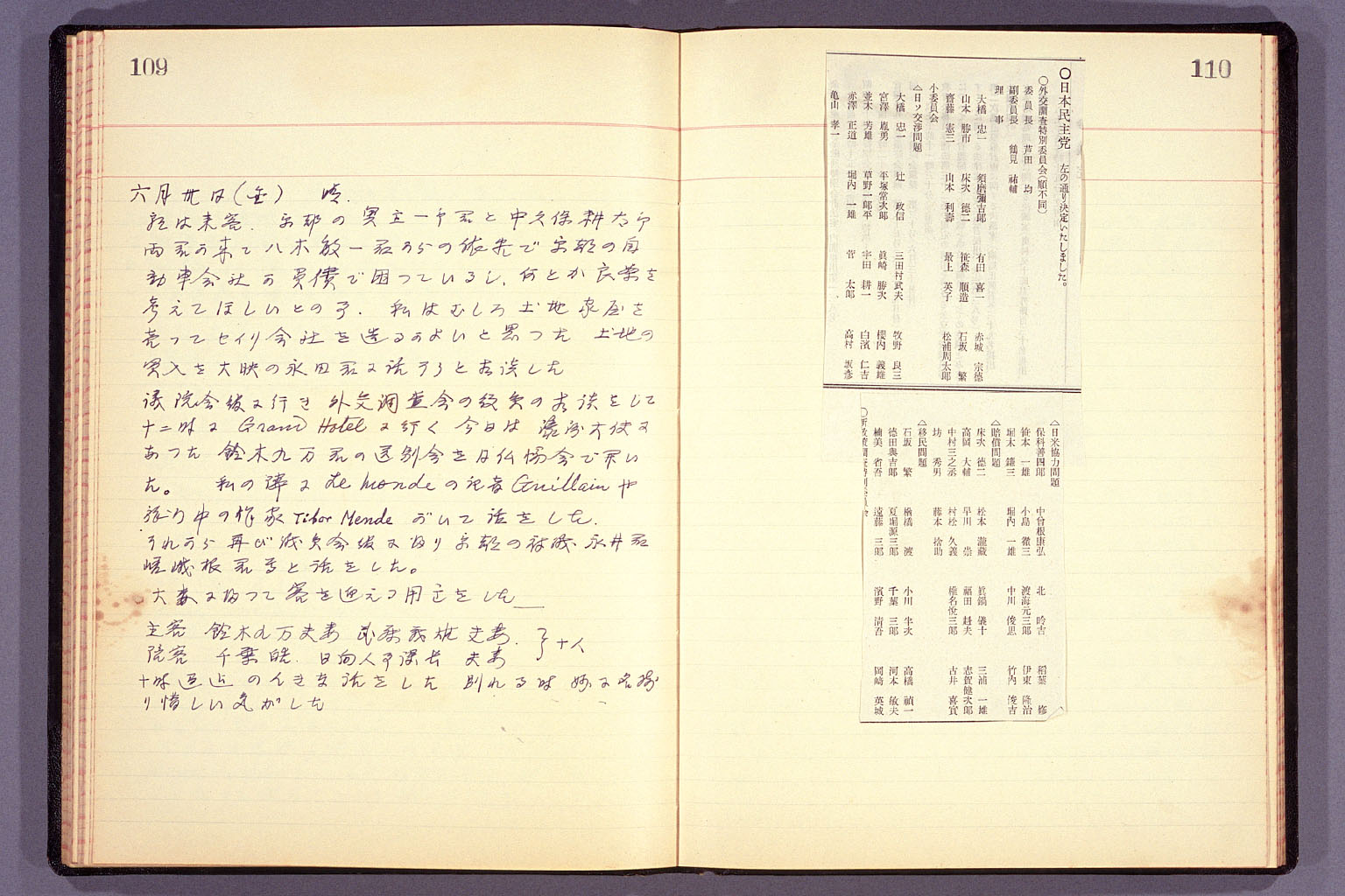 Diary from the end of March 1955 to September 15, 1955 (larger)