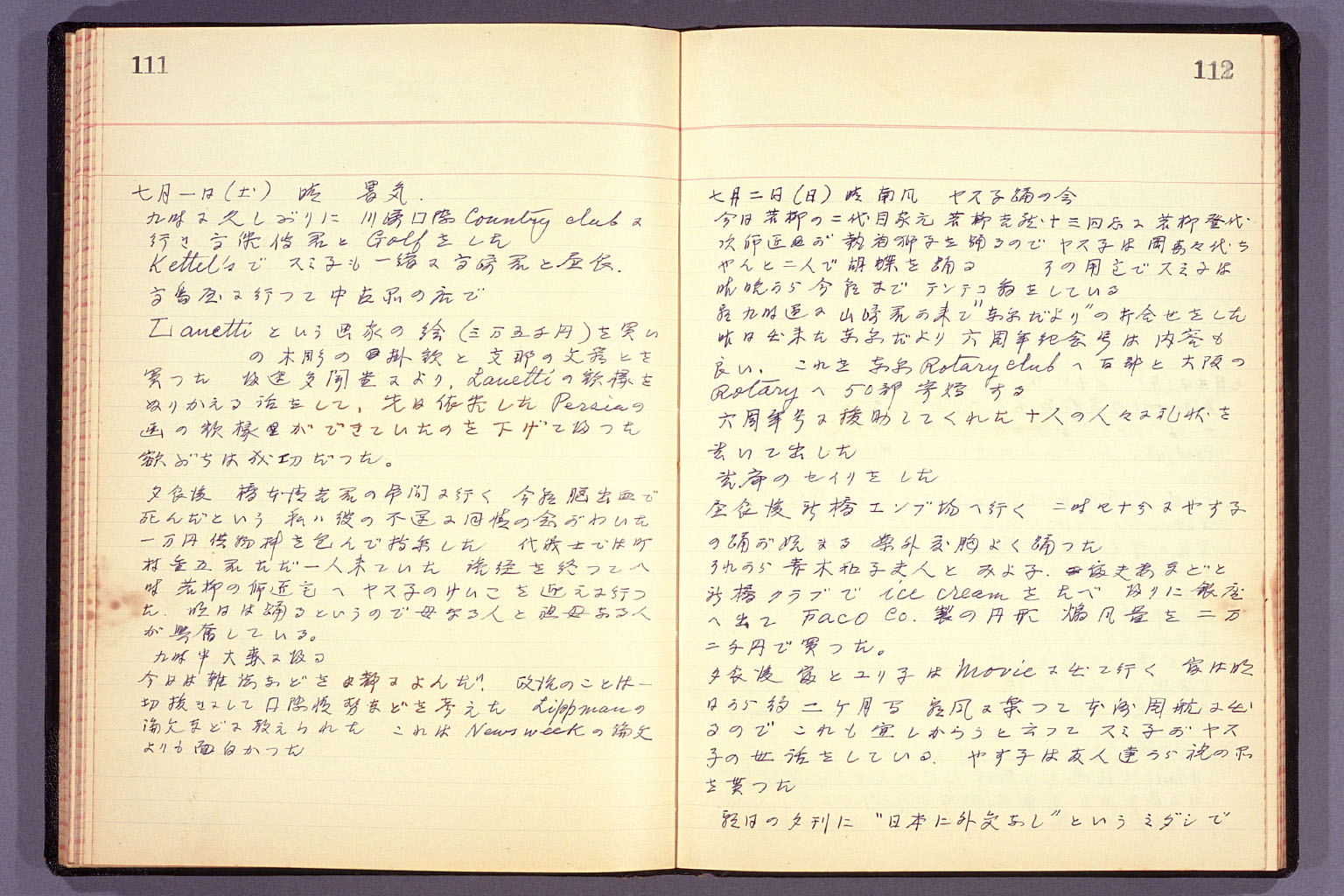 Diary from the end of March 1955 to September 15, 1955 (larger)