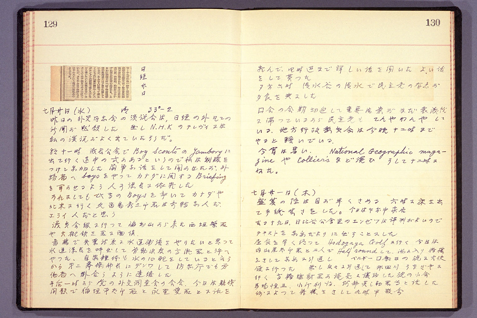 Diary from the end of March 1955 to September 15, 1955 (larger)