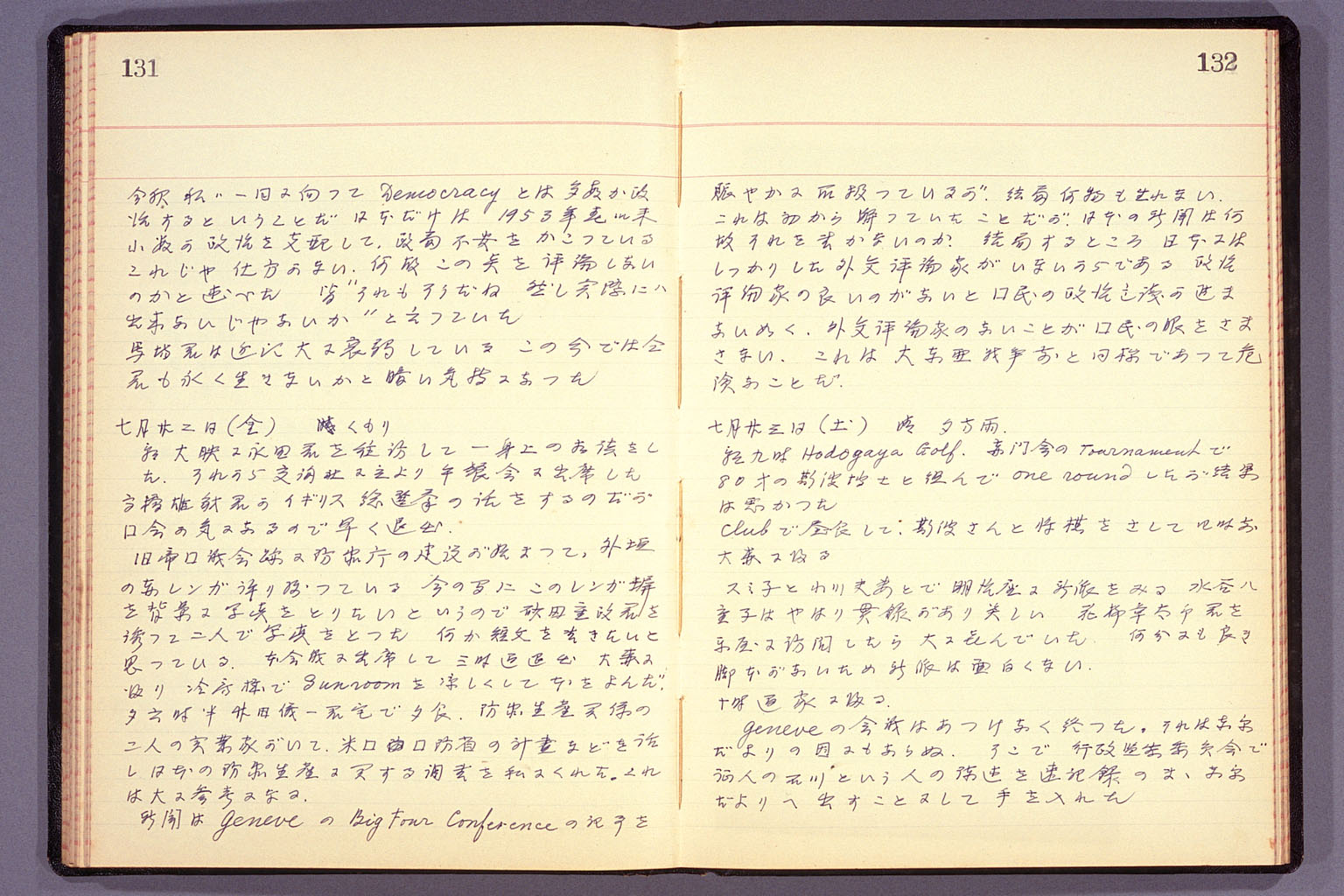 Diary from the end of March 1955 to September 15, 1955 (larger)