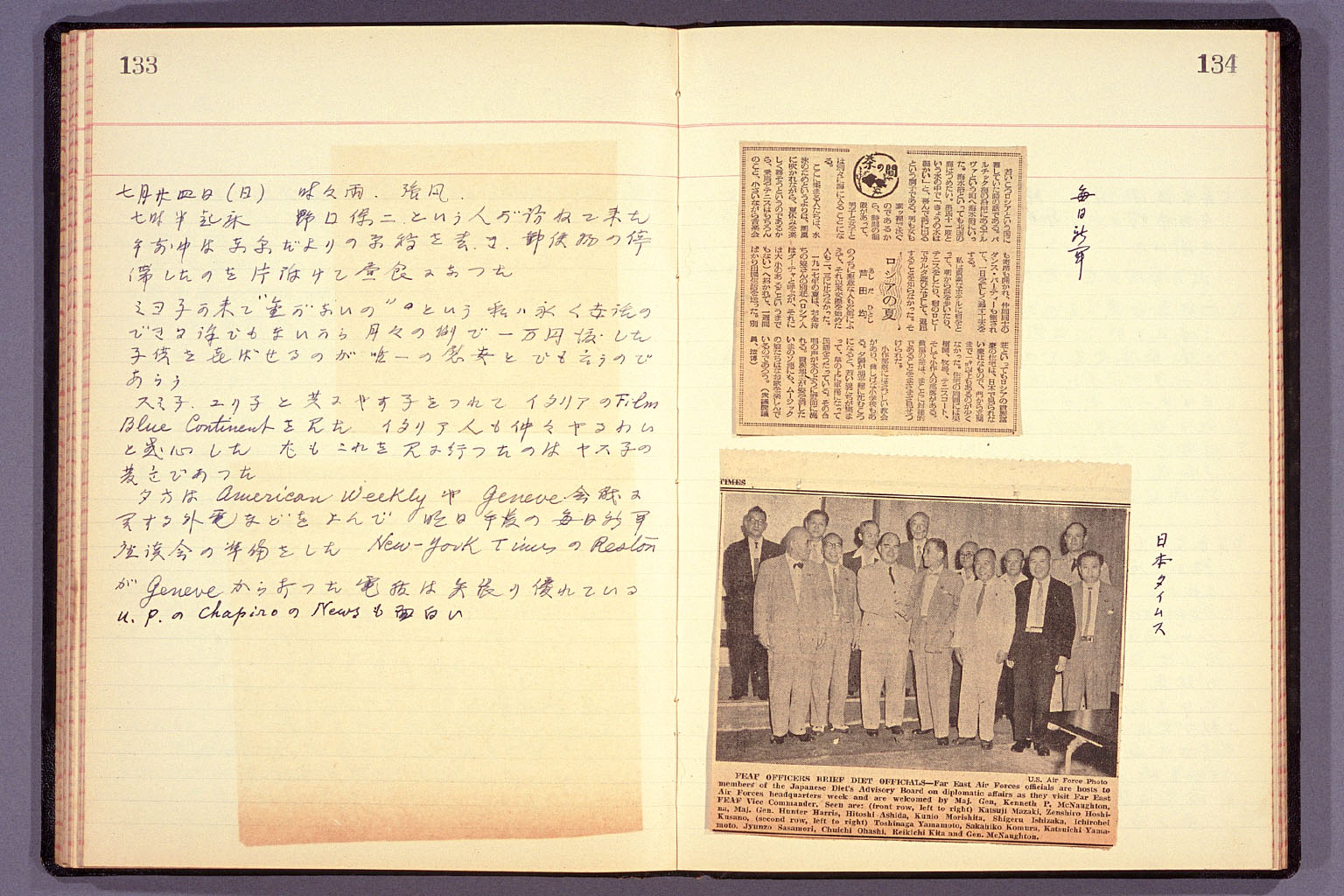 Diary from the end of March 1955 to September 15, 1955 (larger)