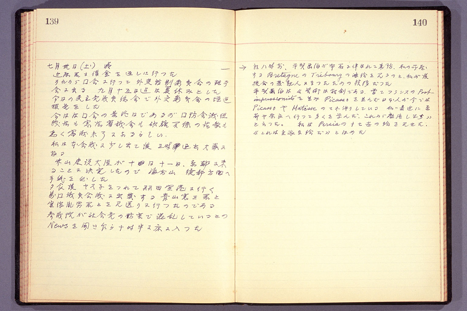 Diary from the end of March 1955 to September 15, 1955 (larger)