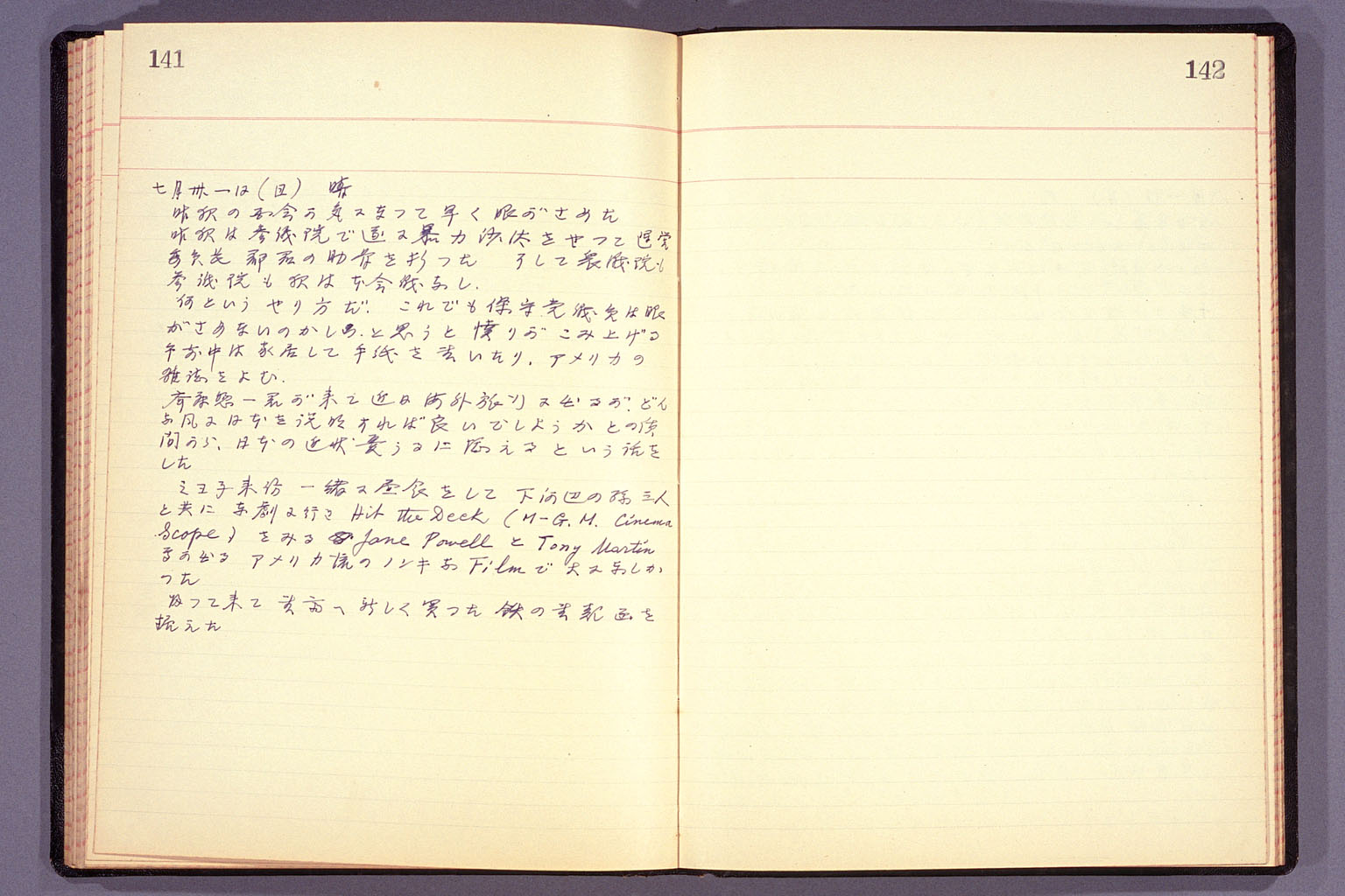 Diary from the end of March 1955 to September 15, 1955 (larger)