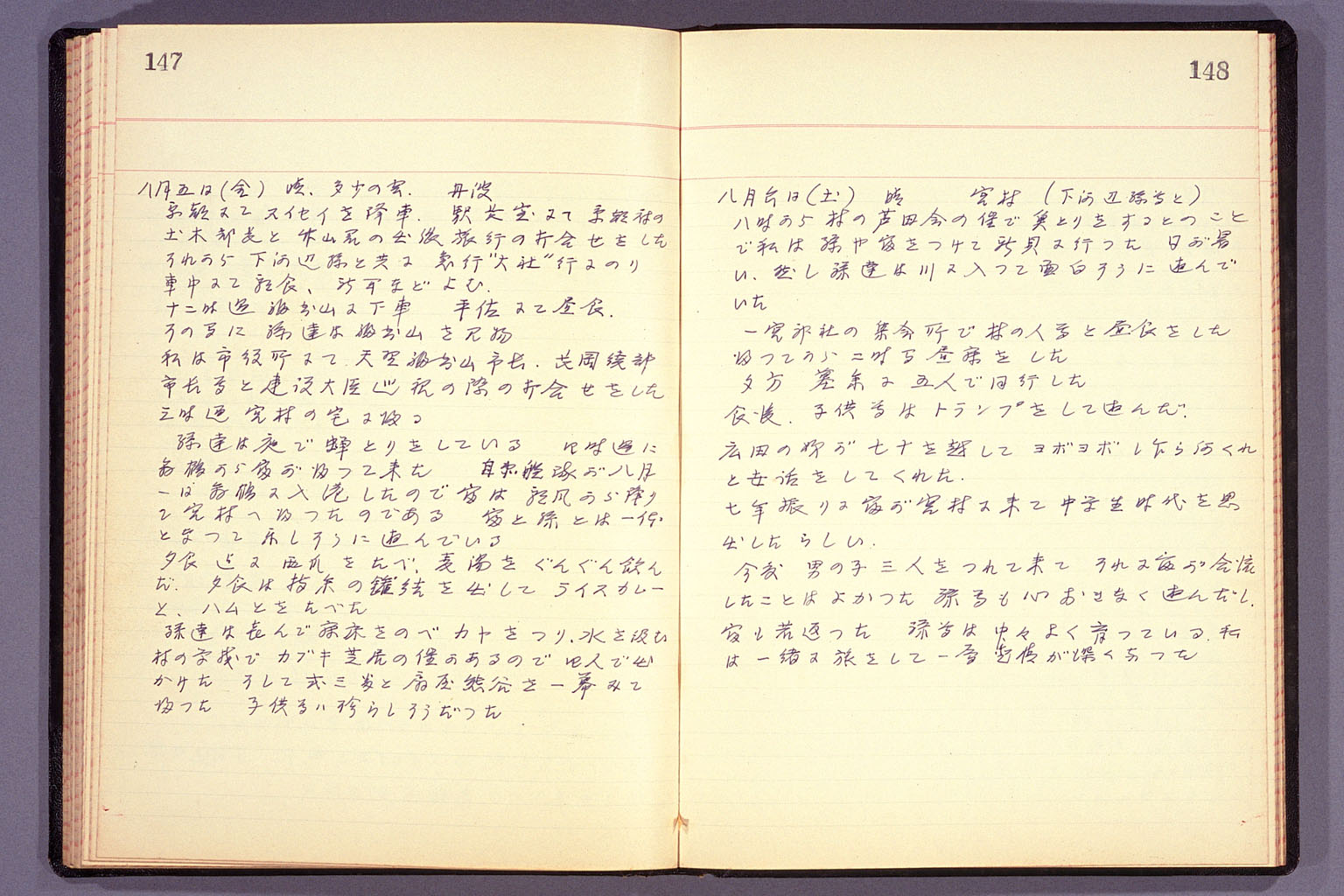 Diary from the end of March 1955 to September 15, 1955 (larger)