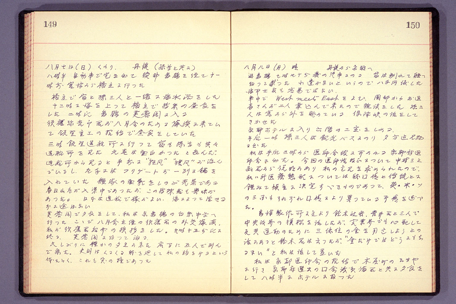 Diary from the end of March 1955 to September 15, 1955 (larger)