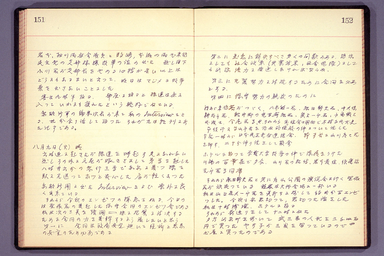 Diary from the end of March 1955 to September 15, 1955 (larger)