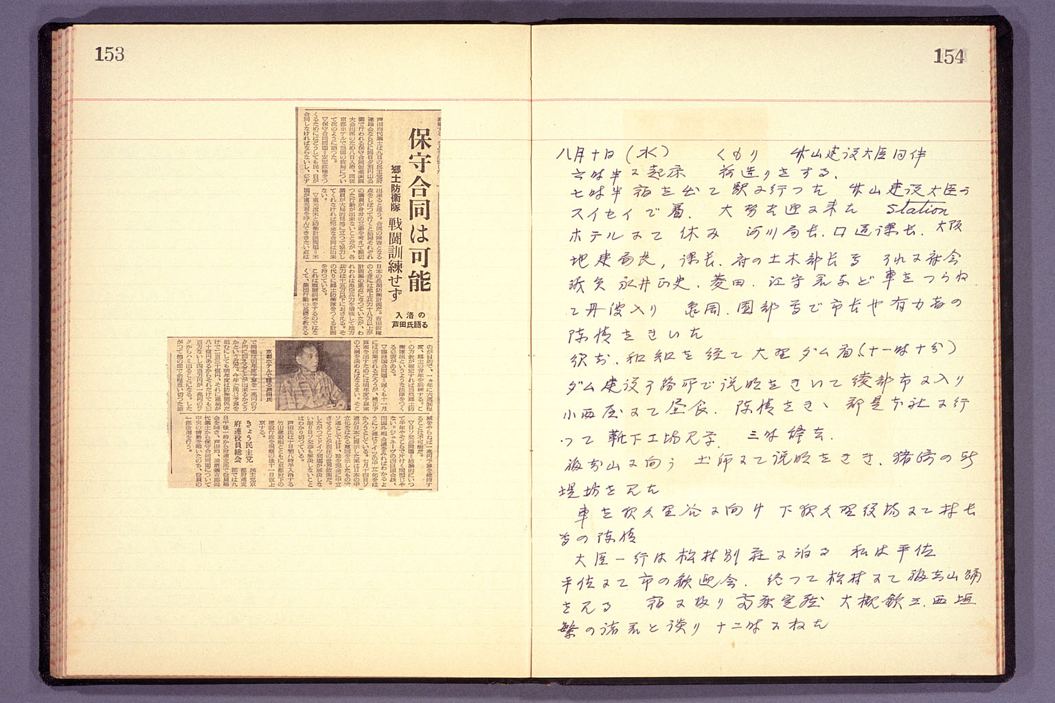 Diary from the end of March 1955 to September 15, 1955 (larger)