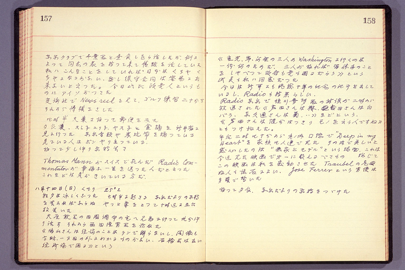 Diary from the end of March 1955 to September 15, 1955 (larger)