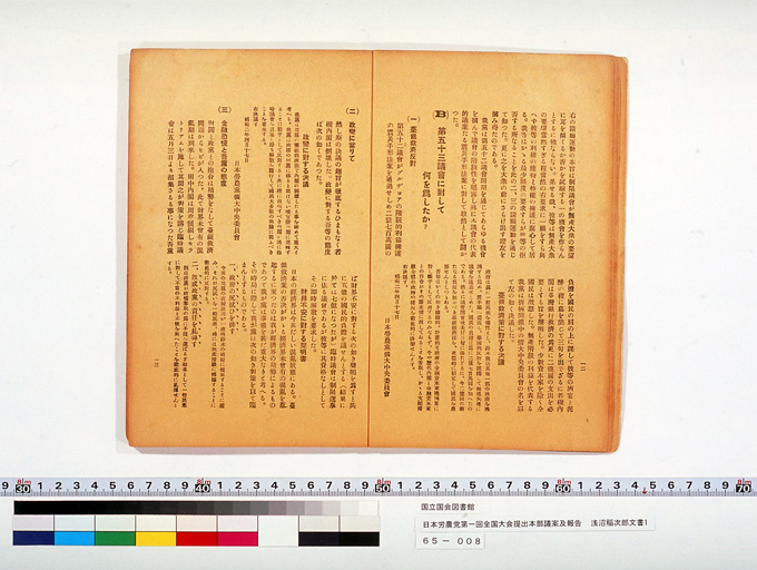 日本労農党第一回全国大会提出本部議案及報告 (標準画像)