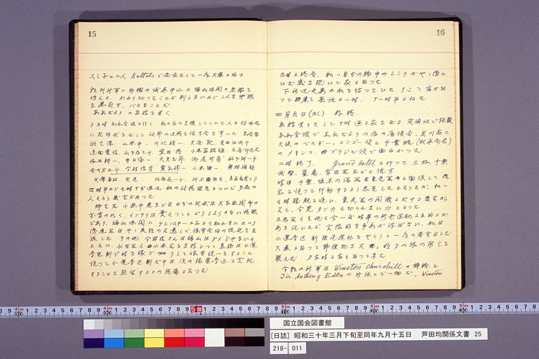 Diary from the end of March 1955 to September 15, 1955 (preview)