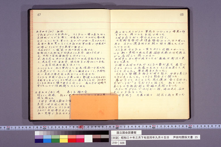 Diary from the end of March 1955 to September 15, 1955 (preview)