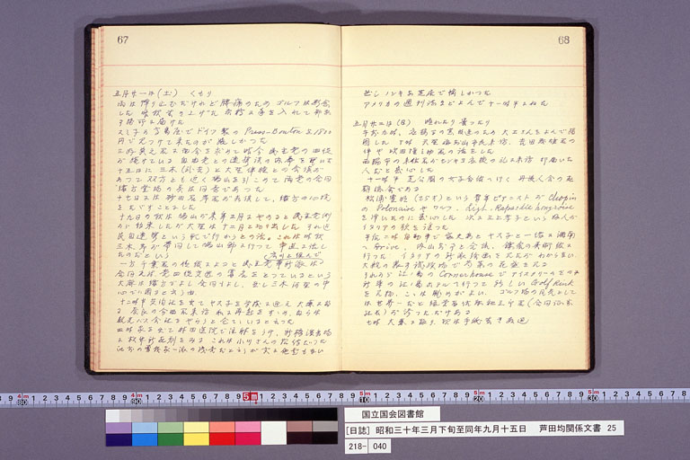 Diary from the end of March 1955 to September 15, 1955 (preview)