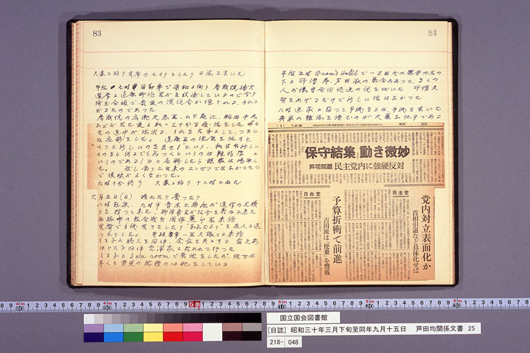 Diary from the end of March 1955 to September 15, 1955 (preview)