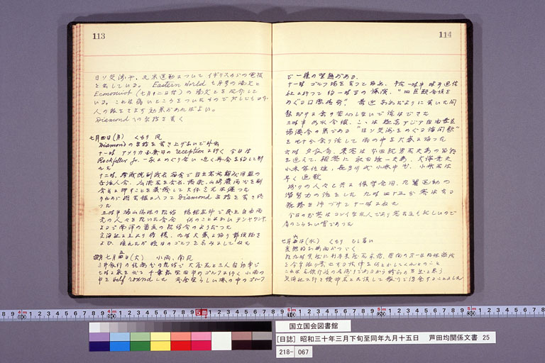 Diary from the end of March 1955 to September 15, 1955 (preview)