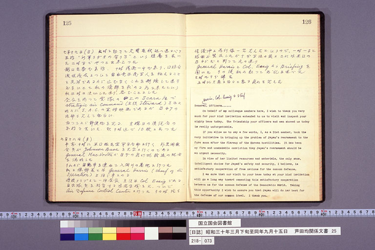 Diary from the end of March 1955 to September 15, 1955 (preview)