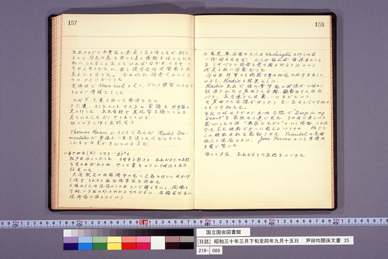 Diary from the end of March 1955 to September 15, 1955 (preview)