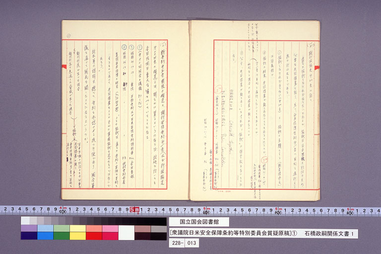 [衆議院日米安全保障条約等特別委員会質疑原稿](1) (標準画像)