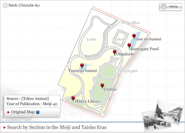 Map of Hibiya Park