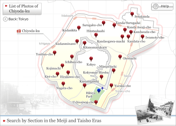 Map of Chiyoda-ku