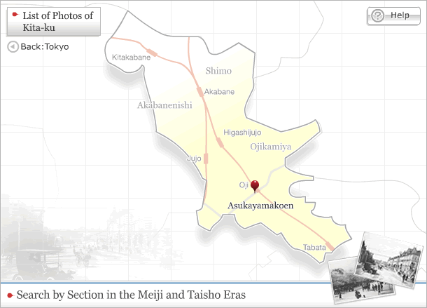 Map of Kita-ku