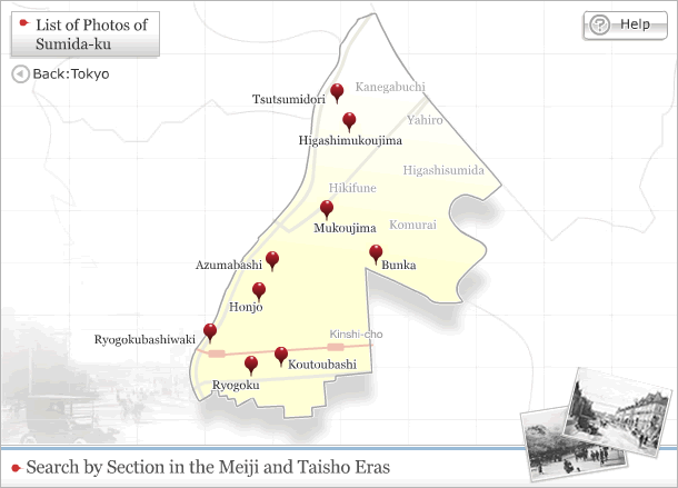 Map of Sumida-ku